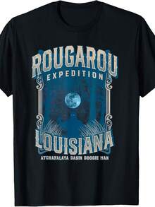Rougarou Expedition Louisiana Swamp Monster Werewolf  T-Shirt - Gaya 28 - View 1