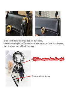 女士小方包，配有丝带，可定制姓名，独特礼物，时尚高端风格，时尚百搭的单肩包/斜挎包，质感手提包，女士外出必备小方包，多功能单肩斜挎包，外出、购物、商务旅行、旅游、工作、返校、上课必备，送给女友、老师、闺蜜和母亲的贴心礼物 - 彩色 - 查看 11
