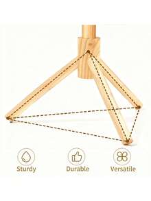 1 pezzo Appendiabiti in legno massiccio regolabile in altezza con 8 ganci versatili - Appendiabiti in legno elegante e funzionale, perfetto per organizzare vestiti, cappelli e borse - Facile da montare, appendiabiti multifunzionale per corridoio, camera da letto, ufficio e ingresso - Ideale per decorazioni stagionali e raduni festivi