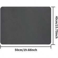 Super Absorbent Kitchen Drain Mat, Dish Drying Mat, Quick-Drying Dish Drain Mat, Kitchen Countertop Non-Slip Mat (50*40cm) - Grey - View 3