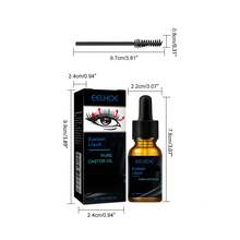 EELHOE Pure Castor Oil Eyelash Serum 0.34oz, Daily Moisturizing & Conditioning Lash Treatment With Easy-Apply Brush, Waterproof Formula In Elegant Black Dropper Bottle, Suitable For Daily Care And As A Thoughtful Gift - 黑色 - 查看 5