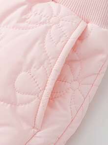 Balabala BalaOne Baby Girls Fleece Curved Pants, 2025 Winter, Soft Cozy Leggings