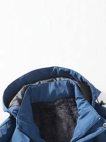 New Thermal Lined Thickened Outdoor Jacket For Men, Suitable For Autumn/Winter - Blue - View 5