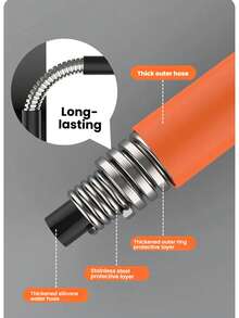 1pc Faucet Extension Pipe, Telescopic Filter Splash-Proof Universal Hose, Extended General Water Pipe, Bent Splash-Proof Shaped Pipe