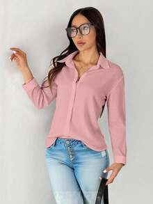Women Blouses - Pink - View 4