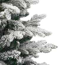 Artificial Hinged Christmas Tree White 150 Cm PE And PVC - White - View 10