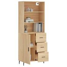 vidaXL Highboard Sonoma-Eiche 69,5x34x180 Cm Holzwerkstoff - Giallo - Visualizzare 3