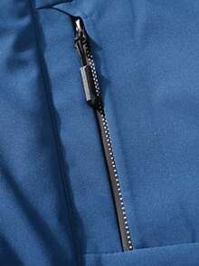 New Thermal Lined Thickened Outdoor Jacket For Men, Suitable For Autumn/Winter - Blue - View 6