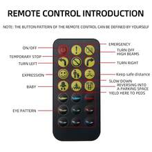 Reletech Car LED Flexible Soft Screen Advertising Display - USB Powered Car Ambient Light With APP & Bluetooth Control, Demon Eye Design For Store Window Decor