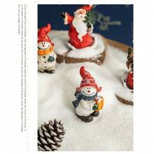 Hot Selling Christmas Decorations, Vintage Resin, Elderly Snowman, Window Display, Home Desktop Decorations, Cute Decorations, Office Desk Decorations, Personalized Decorations For Kitchen And Office Whiteboards, Storage Cabinets, And Dishwashers, Kitchen Decorations, Home Decorations, Valentine's Day Gifts, Gifts For Friends And Family - Multicolor - View 6
