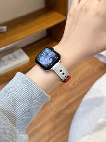 1pc Fashionable Women's Watch Band, Soft Comfortable Brown Leather Strap, Ultra-Thin Slim Design, Compatible With Watch Series 3/2/1 SE S10/S9/S8/S7/S6/S5/S4/S3/S2/S1, 38mm 40mm 42mm 44mm 45mm 46mm 49mm Watch Accessories