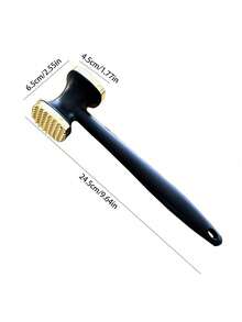 1pc Zinc Alloy Meat Tenderizer, Double-Sided Metal Meat Mallet, Square Steak Pounder, Meat Tenderizer, Home Meat Tenderizer, Meat Tenderizing Tool, Kitchen Supplies, Kitchen Gadgets, Kitchen Accessories