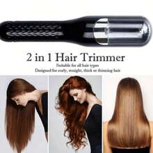 قاطع أطراف الشعر اللاسلكي، قاطع أطراف الشعر المشقوق الأوتوماتيكي، إزالة الشعر التالف وإصلاحه، أداة مريحة لتقليم أطراف الشعر الجاف والتالف والهش للنساء، مناسب كهدية عيد، سعة بطارية 500 مللي أمبير