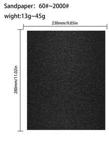 Papel de lija de marca Eagle genuino, papel abrasivo para pulir con agua para lijar pintura de coche, jade, palisandro, hojas de lijado fino de 2000 granos