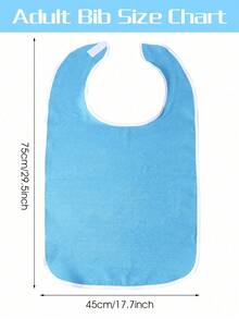 5-farbige einstellbare Erwachsenen-Lätzchen, wasserdichter Tuch-Essschürze, geeignet für Senioren, Behinderte, Pflegeheime, unisex, waschbar, mit Krümelsammeltasche, großes Erwachsenen-Fütterungslätzchen, wasserdichter 3D-Essbib, Speicheltasche, kein Waschen nötig, Komplettes Zubehör - Verschiedenfarbig - Übersicht 7