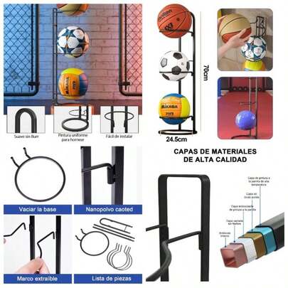Organizador de equipos deportivos para el garaje: maximiza tu espacio con esta versátil solución de almacenamiento para todo tu equipo atlético, perfecto para familias y entusiastas del deporte por igual; ideal para organizar bicicletas, pelotas, raquetas y talla grande; duradero, elegante y fácil de instalar; mantén tu garaje ordenado y eficiente con este organizador esencial, perfecto para la temporada de regreso a clases y como regalo navideño; ¡transforma tu garaje en un centro deportivo funcional con este sistema de almacenamiento imprescindible!
