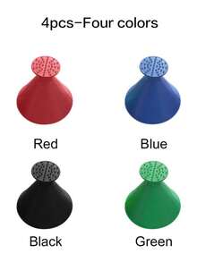4PCS-Car Windshield Magic Ice Scraper Funnel Snow Shovel, Round Plastic Car Snow Shovel, Snow Scraping And Removing Tool - Multicolor - View 10