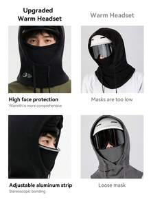 GOLOVEJOY 1 Stück Winter Radfahren Warm Windschutz Gesichtsmaske Ski Balaclava Halswärmer Schal Mütze Set
