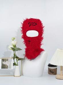 Balaclava Ski Mask Knitted Face Mask With Hole, Balaclava Hat, Party Parody Accessory, Warm Headgear For Outdoor Activities Windproof Neck Warmer Full Face Ski Mask