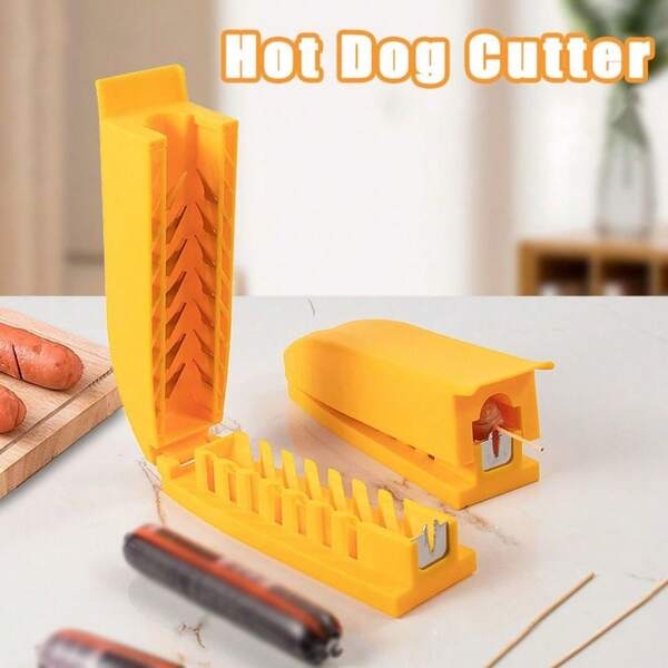 1PC Hot Dog Cutter Kitchen Tool Sausage Peeler Salad Tool Knife Ham Slicer Banana Cutter Device Gadget Banana Cutter
