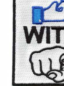 1 miếng vá thêu tay có chữ "I'm Not Playing With You" (Tôi không đùa đâu) dùng để ủi lên quần áo. - Nhiều màu - Xem 6