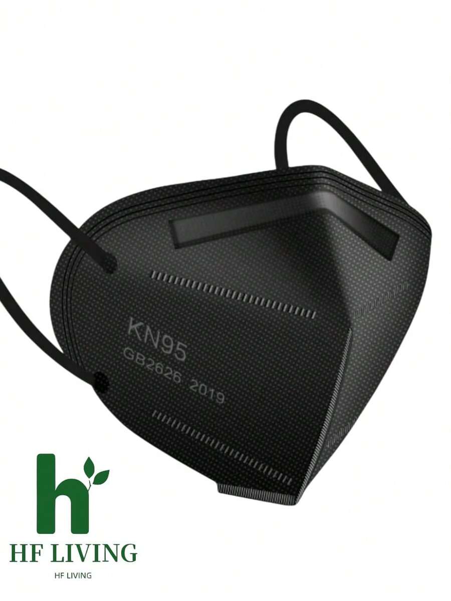 Caja De Cubrebocas Negro Para Adulto Kn95 20 Pz - Negro - Ver 1