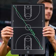 8.5/16英寸液晶电子足球战术训练板，篮球战术板，数字策略标记板，足球专用教学黑板，带笔，可重复使用无尘无墨足球/篮球战术板，适用于运动足球和篮球训练、策略规划，适合足球和篮球运动员和体育爱好者的圣诞节/生日礼物