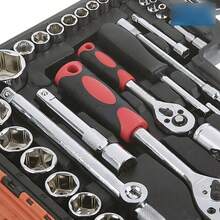 GEARZAAR 94pcs 1/4" & 1/2" Socket Ratchet Screwdriver Bit Set With Case FREE NEXT DAY - Default - View 4