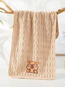 1pc Coral Fleece Cabana Towel, Super Soft, Absorbent, Skin-Friendly, Ideal For Bathroom, Gym, Hotel, Beach Vacation, Daily Essential, Perfect Gift For Everyone Shower Towels For Beauty Salon, Hotel Sports, Home Essentials, Towel, Skin Care Bath Towel Sheet - Multicolor - View 8