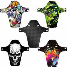 2025 Upgrade Colorful Bike FendersCarbon Fiber Front/Rear Mountain Bike Road Tire Wing Fenders Bicycle Tire Wheel Block