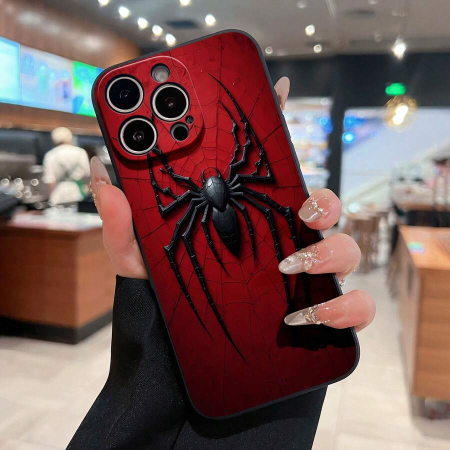 ¿Qué funda de teléfono con diseño de araña espeluznante? ¿Qué compatible con las fundas de teléfono ? 17 16 Pro Max 15 Pro Max 13 y 12 Hecho de material de TPU, brinda protección contra golpes y caídas. Es un gran regalo para familiares y amigos y para Halloween. - Color mixto LB9 - Ver 1