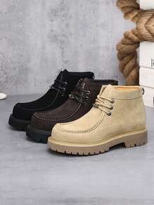 男士踝靴 - 耐用、防滑、舒适休闲风格，适合秋季、冬季和春季