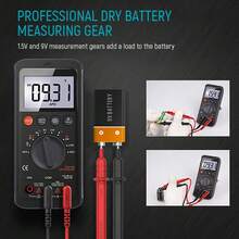 Digital Multimeter 6000 Counts Auto Range Voltmeter For Voltage Current Resistance Continuity Diode Testing Household And Car Repair Tool - Black - View 5