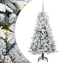 Artificial Hinged Christmas Tree Green 150 Cm PE And PVC - Green - View 2