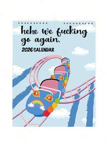 2026 Clever & Humorous Wall Calendar - Cats & Friends Wall Calendar - Amusing Cat Selfie Series, 12 Monthly Photos, Perfect Gift For Cat Lovers - Highland Cow Wall Calendar - Scottish Cow Daily Planner, Annual Organizer With Monthly Notepad, Suitable For Home Office Decor & Animal Lover Gifts, Showcase Personalized, Innovative Daily Planner With Memo, Dual Use Home & Office, Christmas Countdown - Multicolor - View 2