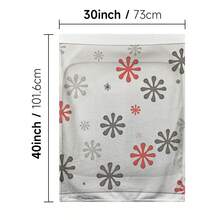 1PC Flannel Tapestry Merry Christmas New Year Snowflakes Decorate The Plate. Multifunctional Printed Blanket, 30*40in/40*50in/50*60in/60*80in, Multiple Sizes Home Drama Blanket, Sofa Leisure Blanket, Dormitory Nap Blanket, Travel Portable Blanket, W - 彩色 - 查看 12