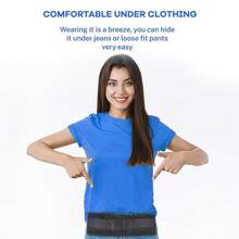 男女可调节骶髂髋带 - 透气下背部和臀部支撑带，适合运动和日常使用，符合人体工程学的支撑带 - 彩色 - 查看 7