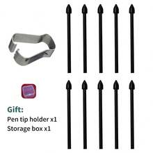 10pcs Touch Pen Nib Replacement, Compatible With Kindle Scribe Pen - Black - View 8