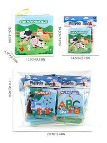 婴儿布书撕不烂，早教益智布书，认知启蒙有声纸立体布书，可啃咬 - 彩色 - 查看 9