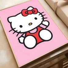 1 tấm áp phích không khung hình H-Hello K-Kitty in nghệ thuật treo tường chống thấm nước trang trí thẩm mỹ cho phòng khách phòng ngủ quán bar - Nhiều màu - Xem 24