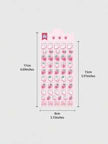 3D树脂环氧树脂贴纸，包含四叶草、草莓、雪人等可爱图案，采用环氧树脂密封，适用于手机壳、DIY工艺品、学习用品、返校季、生日礼物和节日礼物。 - 彩色 - 查看 6