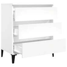 vidaXL Sideboard Weiß 60x35x70 cm Holzwerkstoff - Weiss - Übersicht 7