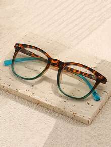 Gafas de lectura cuadradas de moda para mujeres - Lentes de aumento ultra claros, bloqueo de luz azul, marco rectangular con estilo, reduce la edad, gafas versátiles - Multicolor - Ver 1