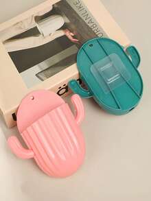 1 Stück kreative Zahnbürstenhalterung zum Aufhängen, süßer Cartoon Badezimmer Zahnbürsten- und Zahnpastahalter, ohne Bohren erforderlich