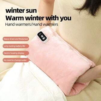 Double-Sided Hand Heating Pad, Hand Massager, Soft And Warm Gloves, Electric Heating Gloves, Heating Gloves, Warm Hand Heating Pads For Women And Men, 5-Level Temperature Adjustable, USB Charging, 3000mAh Large Capacity Battery, A Gift For Family Members, Festival Gift
