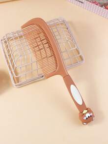 1 件可爱卡通动物风格梳子，适合儿童、幼儿和成人的便携式美发工具 - 彩色 - 查看 12