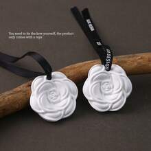 5pcs Camellia Solid Fragrance Sachets, Suitable For Hanging In Closets, Drawers, Cars, Bathrooms, Bedrooms, Long-Lasting Scent With Essential Oils, Perfect Gift For Family And Friends, Suitable For Travel, Birthday, Valentine's Day Or Mother's Day - White peach - View 13