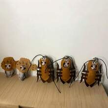 迷你蟑螂和猫形 DIY 工艺套件，手工制作的手机、包、礼物、缝纫用品小雕像饰品 - 彩色 - 查看 6
