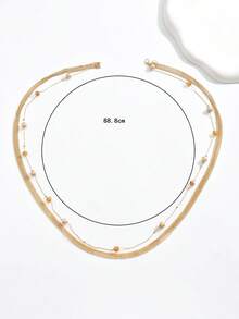 1 pezzo Collana lunga con nappine multistrato esagerata, di moda per la stagione del matrimonio e del Ramadan, regalo decorativo per la sposa