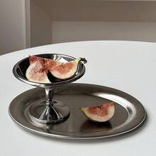 Copa de Helado, Taza de Helado Tazón de Acero Inoxidable para Helados Cuencos Mini Tazas de Yogur con Patas Redondas Tazas Pudín Metal Reutilizable para Postre Sundae Frutas - Vintage Tall-4 piezas - Ver 5
